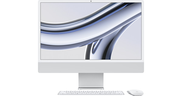 Apple iMac 24" (2023) M3 (8 core CPU/10 core GPU 8GB/512GB Zilver AZERTY