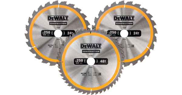 DEWALT Extreme Kreissägeblatt DT10301 (für Handkreissägen ohne Spaltkeil, Sägeblatt-ø 165/20 mm
