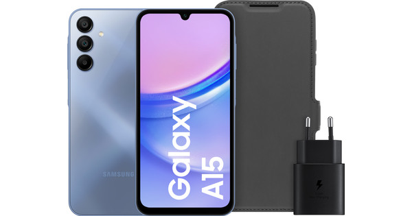 Samsung Galaxy A15 128GB Blue 5G + Accessory Pack