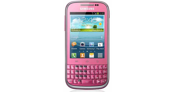 Samsung Galaxy Chat Roze AZERTY Coolblue 23.59u, morgen in huis