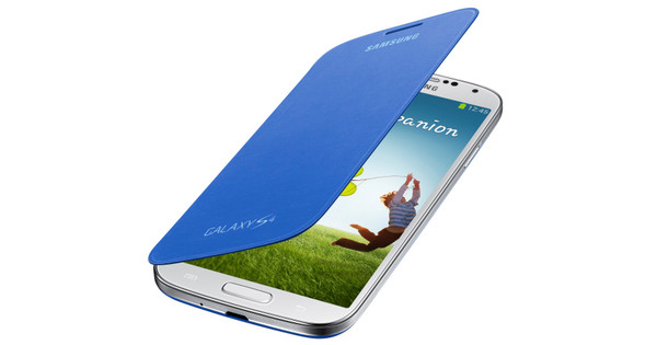 Samsung Galaxy S4 Flip Cover Light Blue - Coolblue - Voor 23.59u, in huis