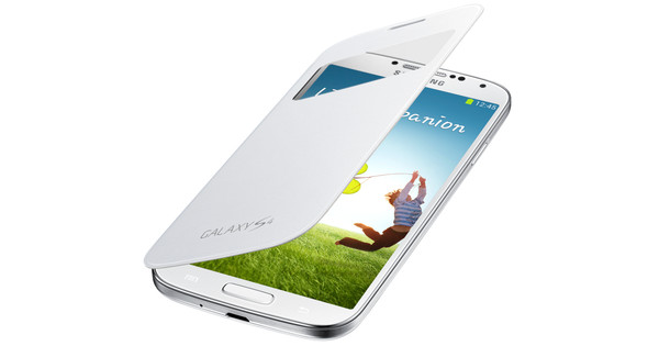 Vorm van het schip Verlenen Leerling Samsung Galaxy S4 Mini S View Cover Wit - Coolblue - Voor 23.59u, morgen in  huis