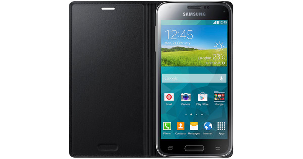 Samsung Galaxy S5 Mini Book Case Zwart