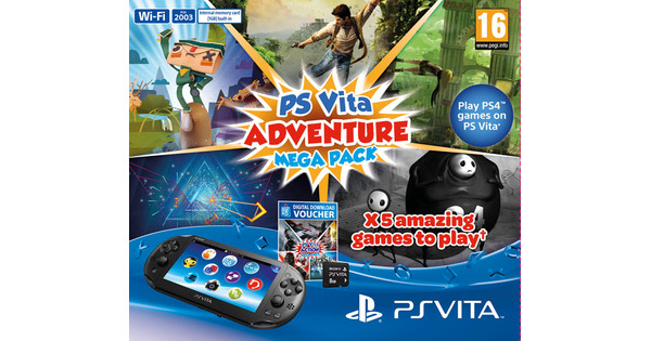 Drama Praten tegen liefdadigheid PlayStation Vita Wi-Fi Adventure Mega Pack - Coolblue - Voor 23.59u, morgen  in huis