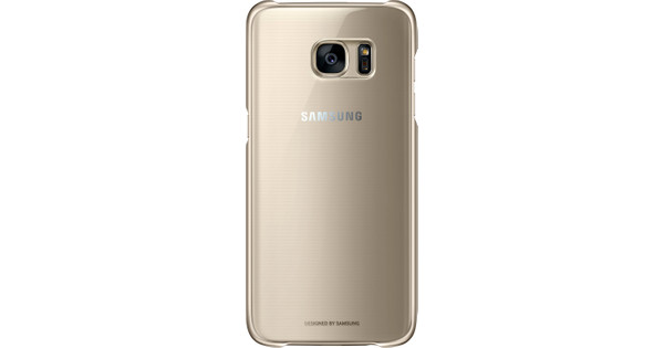Samsung Galaxy S7 Edge Clear Cover Gold - Coolblue Before 23:59, delivered tomorrow