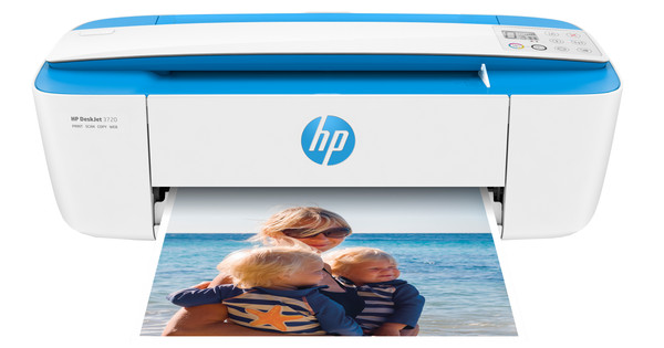 blue and white printer