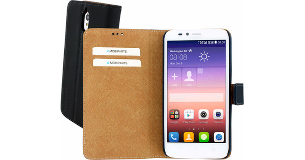 Voorbeeld zegevierend Boek Mobiparts Premium Wallet Case Huawei Ascend Y625 Zwart - Coolblue - Voor  23.59u, morgen in huis