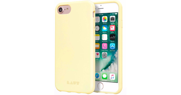 coque iphone 7 jaune pastel
