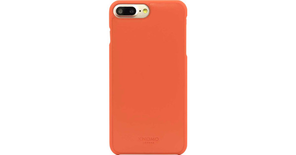 Knomo Leather Back Cover Apple iPhone 7 Plus/8 Plus Oranje