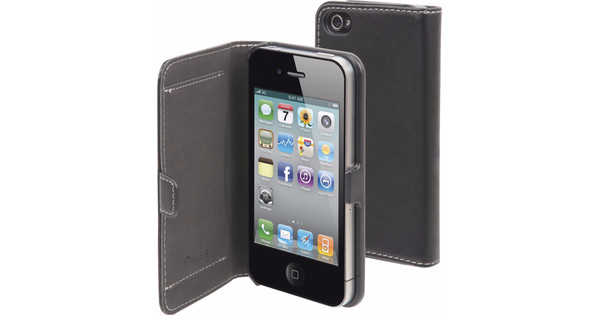 Muvit Folio Apple iPhone 4/4S Book Case Zwart