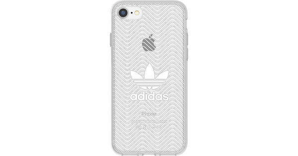 فرشاة تنظيف البشرة السيليكون Adidas Originals Clear Coque Arrière pour Apple iPhone 7/8 Blanc فرشاة تنظيف البشرة السيليكون