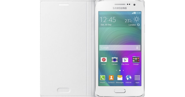 Concreet Napier Voorschrift Samsung Galaxy A3 Book Case Wit - Coolblue - Voor 23.59u, morgen in huis