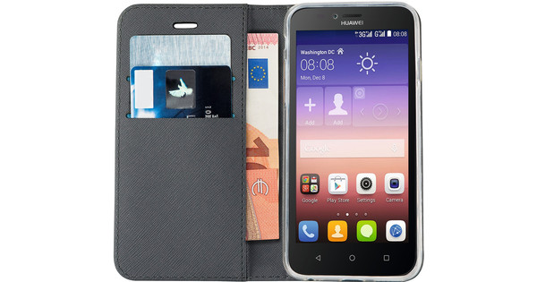 Zeeman verzoek Verrast zijn Azuri Wallet Magneet Huawei Y625 Book Case Zwart - Coolblue - Voor 23.59u,  morgen in huis