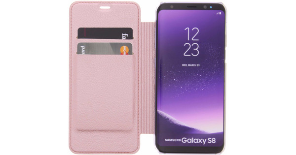 Welsprekend verontschuldiging Mens Guess Iridescent Samsung Galaxy S8 Book Case Rose Gold - Coolblue - Voor  23.59u, morgen in huis