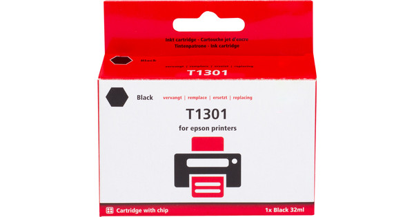 Epson cartouche d'impression noir (C13T13014010, T1301)