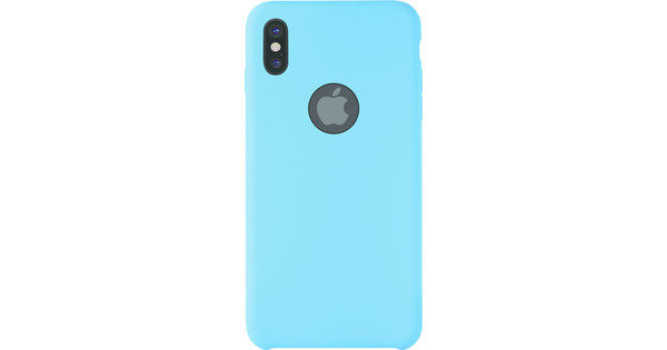 Azuri Rubber Back cover Apple iPhone X Bleu