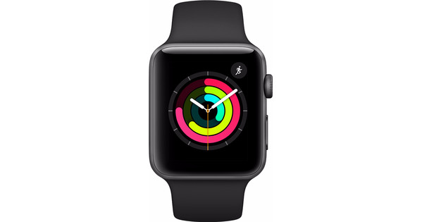 Apple watch series 3 42mm shop space gray aluminum black sport