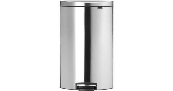 Poubelle Brabantia Tactile - Acier Mat Anti-empreintes - 60 Litres - Design Rond