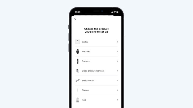 Connect scale to Health Mate ap