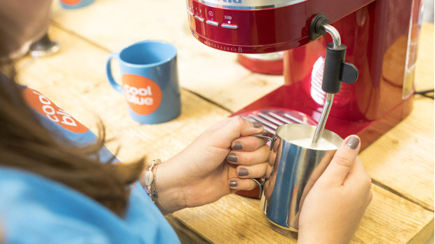 Machine à café avec Coolblueur