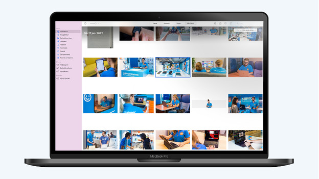 Foto's app op MacBook