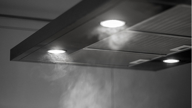 Hotte aspirante avec vapeur