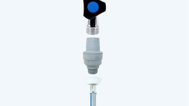 Detach water hose