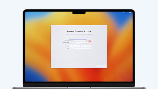 Créer un compte d'ordinateur MacBook