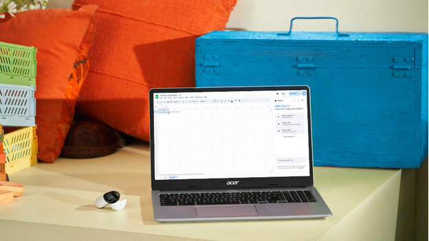 Chromebook met Google Sheets