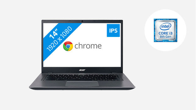 Een Acer Chromebook met Intel Core i3 icoon. 