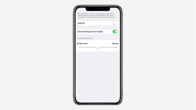 Mode nuit sur l'iPhone