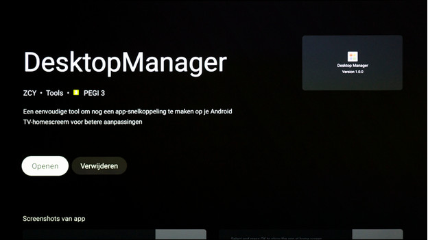 Ouvrir Desktop Manager