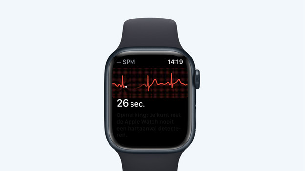 Apple Watch Series 9 ECG elektrische hartslagsensor