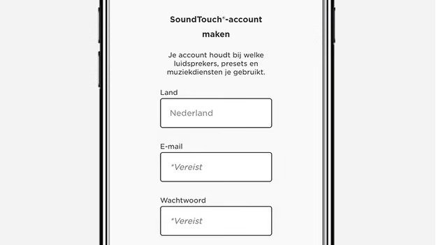 account aanmaken Bose