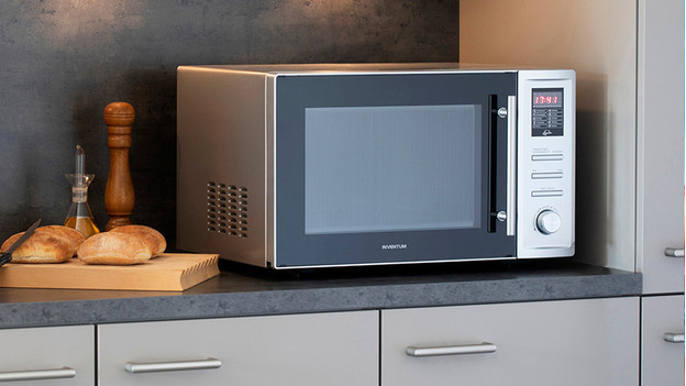 Microwave on counter