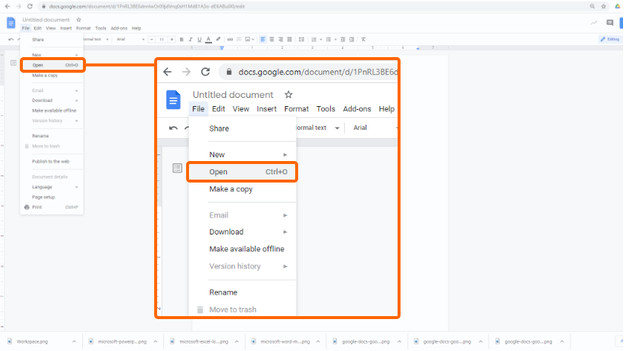 Ouvrir des fichiers Microsoft Office dans Google Workspace.