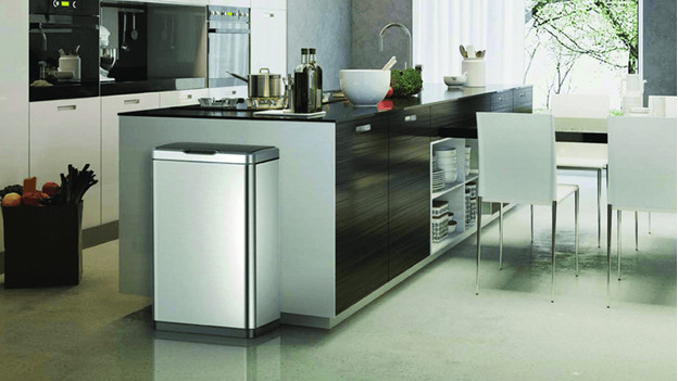 ilot de cuisine avec poubelle de 60 litres