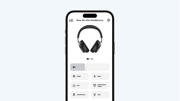 Bose Music App in gebruik