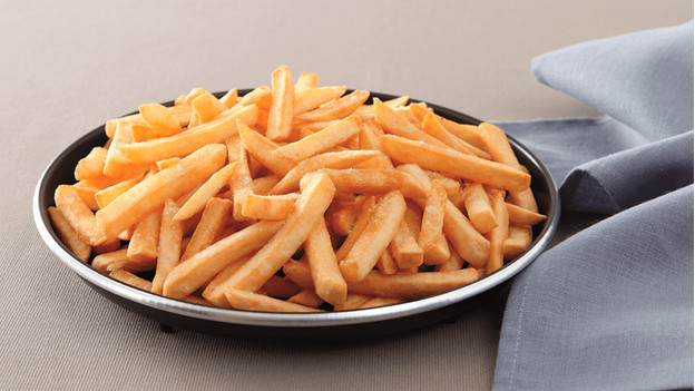 Crisp plate with fries