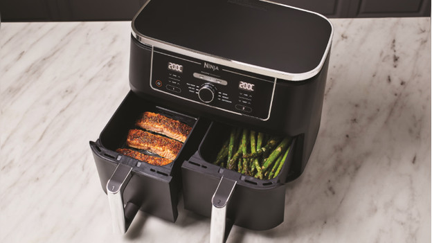 Ninja airfryer with double drawer