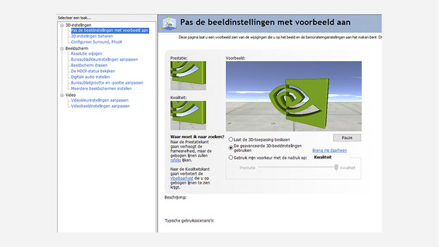 NVIDIA 3D settings
