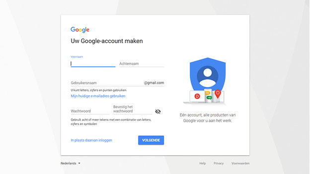Créez un compte Google.