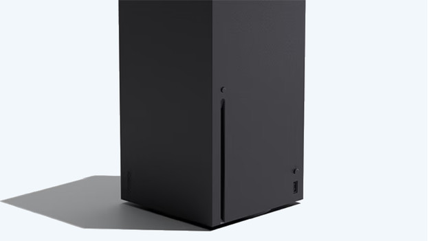Schijflade van de Xbox Series X voor het spelen van fysieke Xbox One games.