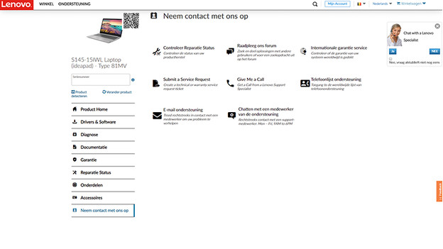 Contactez Lenovo.