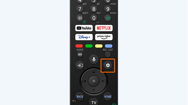 Réglages de la télécommande Sony