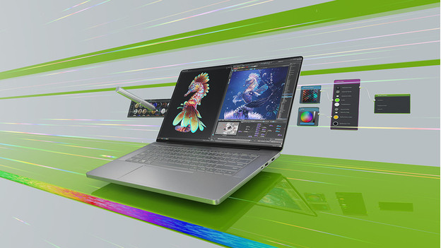 Student or creator laptop with NVIDIA GeForce RTX