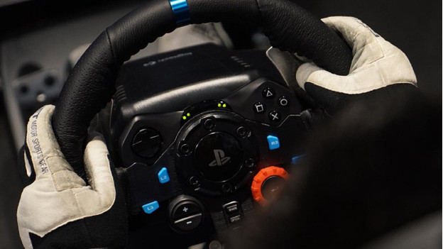 Thrustmaster T128, Volant de Course à retour de force et Pédales  Magnétiques, PlayStation 5, PlayStation 4, PC