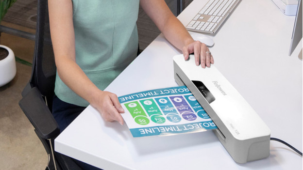 laminator in use