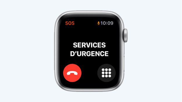 Appeler les services d'urgence sur Apple Watch