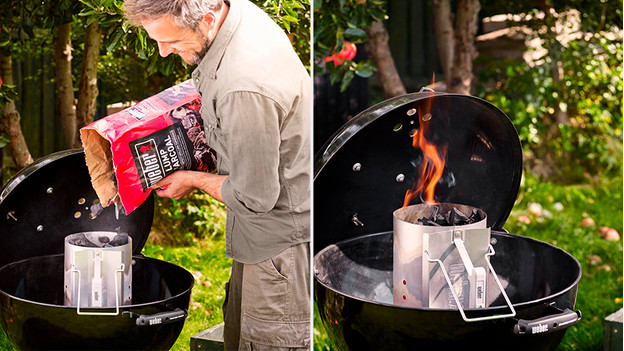 Allumer un barbecue - Technique d'allumage de la cheminée 